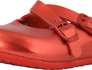 Birkenstock Dorian Kids Clogs, Soft Metallic Red