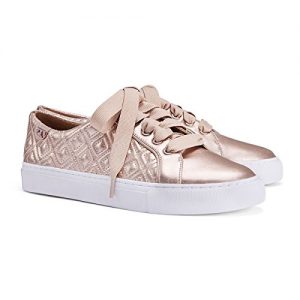 Tory Burch Women's Metallic Marion Quilted Leather Fashion Sneakers