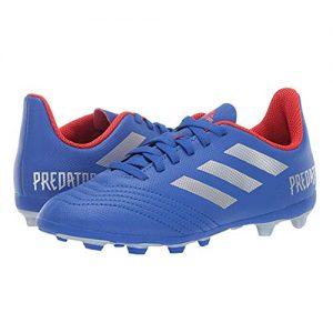 adidas Unisex-Kid's Predator 19.4 Firm Ground, Bold Blue/Silver
