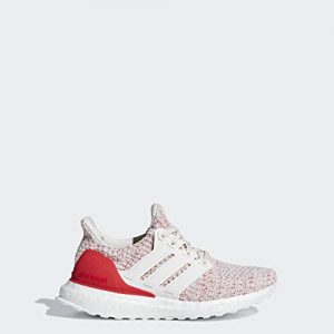 adidas Unisex-Kid's Ultraboost, Chalk White/Chalk White/Active red