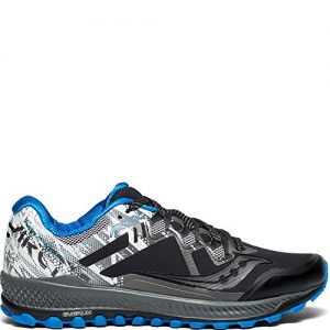 Saucony Men's Peregrine 8 ICE+ Sneaker, Black/White