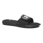 Under Armour Boy's, Ignite V Slide Sandal Black/White