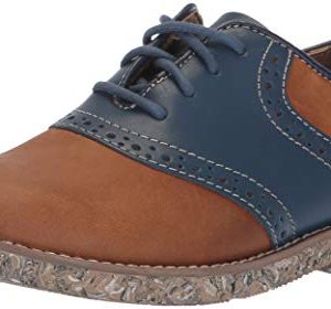 Florsheim Kids Boys' Kennett Jr II Oxford, Brown/Navy