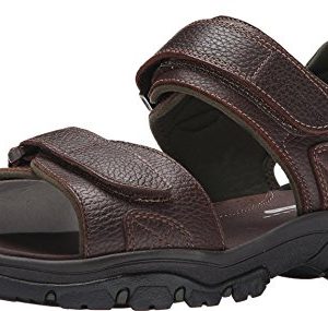 Rockport Men's Rocklake Flat Sandal, Brown/Brown