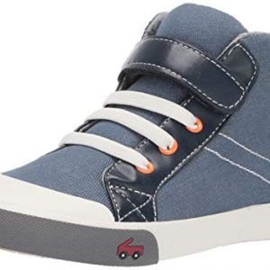 See Kai Run Boy's Dane Sneaker, Blue/Orange