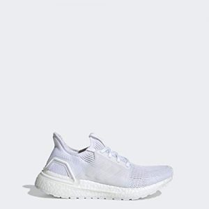 adidas Unisex Ultraboost Running Shoe, White/Grey