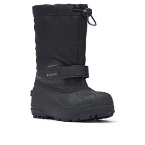 Columbia Unisex-Kid's Youth Powderbug Forty, Black, Orange Blast