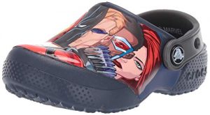 Crocs Boys and Girls Marvel Multi Clog, Navy