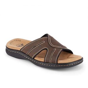 dockers Mens Sunland Casual Slide Sandal Shoe Dark Brown