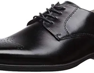 Florsheim Kids Boys' Reveal Perf Toe Oxford, Jr, Black