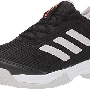 adidas Unisex Adizero Club Tennis Shoe, Black/White/Grey