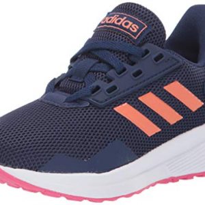 adidas Unisex-Kid's Duramo 9 Running Shoe, Dark Blue/Semi Coral/Real