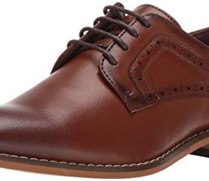 STACY ADAMS Boys' Dickens Lace-Up Oxford, Cognac