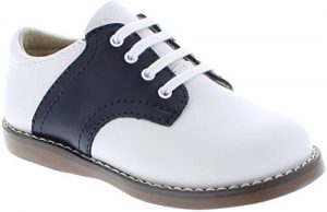 FootMates Unisex Cheer 3 (Infant/Toddler/Little Kid) White/Navy Oxford