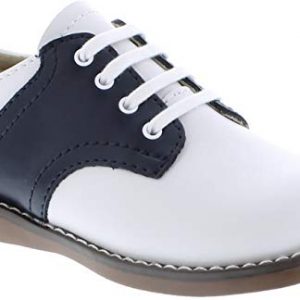 FootMates Unisex Cheer 3 (Infant/Toddler/Little Kid) White/Navy Oxford