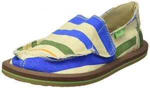Sanuk Kids Boys' Lil Donny Funk Loafer, Baja Stripe