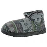 MUK LUKS Men's Mark Slippers-Grey, Medium