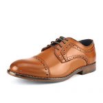 Bruno Marc Big Kid Prince_K_1 Brown Boy's Classic Oxfords Dress Shoes