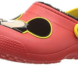 Crocs Unisex Fun Lab Lined Mickey Mouse Clog Flame