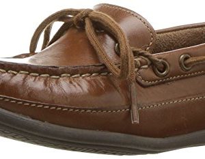 Florsheim Kids Boys' Jasper Tie, Jr. Driving Style Loafer, Saddle tan