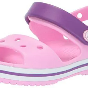 Crocs Kids' Crocband Sandal, Carnation/Amethyst
