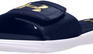 Under Armour mens Ignite V Slide Sandal, Academy
