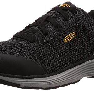 KEEN Utility Men's Sparta Industrial Shoe, Black/Grey Flannel