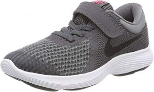 Nike Boys' Revolution 4 (PSV) Running Shoe, Dark Grey/Black