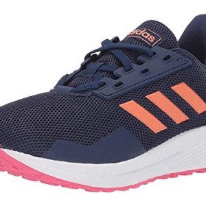 adidas Unisex Duramo 9 Running Shoe, Dark Blue/Semi Coral/Real Pink