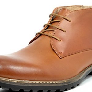 Bruno Marc Men's Philly-1 Brown Leather Lined Oxfords Dress