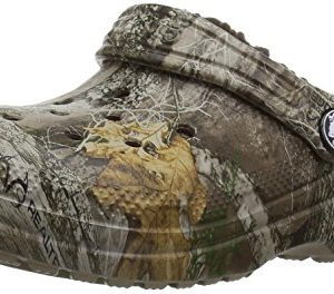 Crocs Unisex Classic Realtree Edge Lined Clog , khaki