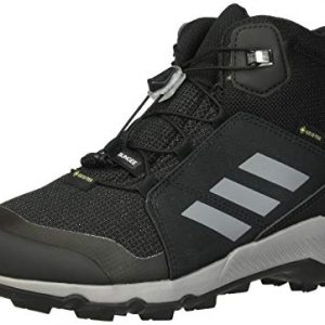 adidas outdoor Kids' Terrex MID GTX Hiking Boot, Black/Grey Three/Carbon
