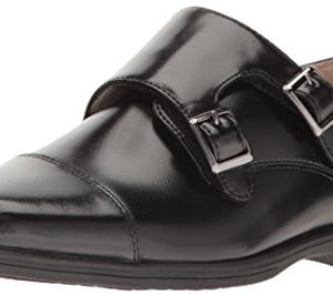Florsheim Kids Boys' Reveal Double Monk Jr. Oxford, Black