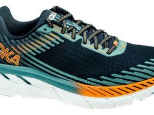 HOKA ONE ONE Men's Clifton 5 Running Shoe Black Iris/Storm Blue