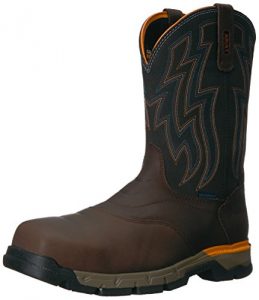 Ariat Work Men's Rebar Western H2O Composite Toe Work Boot, Chocolate Brown