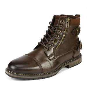 Bruno Marc Men's Philly_10 Brown Dress Combat Motorcycle Oxfords Chukka Boots - Elevate Your Style