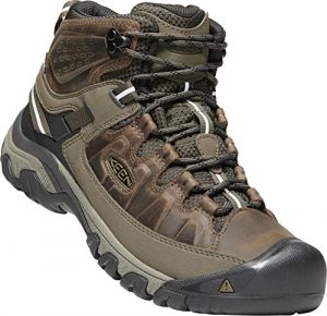 KEEN - Men's Targhee III Waterproof Mid Leather Hiking Boot, Canteen/Mulch