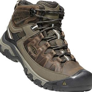 KEEN - Men's Targhee III Waterproof Mid Leather Hiking Boot, Canteen/Mulch