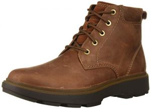 Clarks Men's Dempsey Top Ankle Boot, Mahogany Leather
