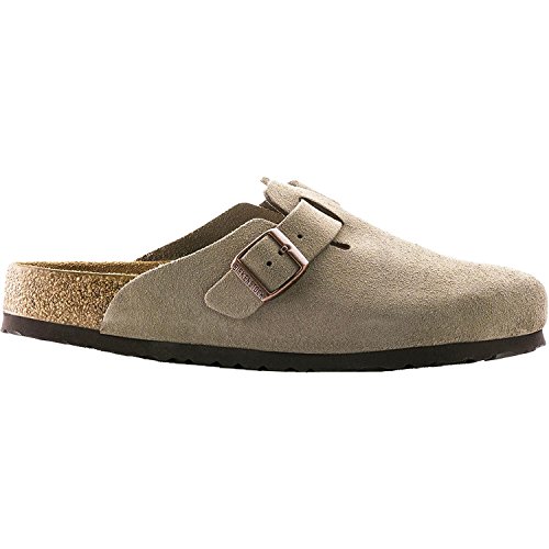 Birkenstock Unisex Boston Soft Footbed, Taupe Suede Clout Wear 👟 🛒 ...
