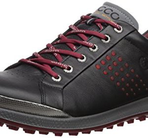 ECCO Men's Biom Hybrid 2 Hydromax Golf Shoe, Black/Brick