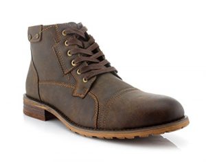 Polar Fox Ronny Men's Classic Motorcycle Combat Boots - Crafted for Comfort, Durability, and Style
