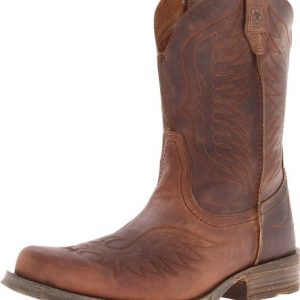 Ariat Men's Rambler Phoenix Western Cowboy Boot, Distressted Brown