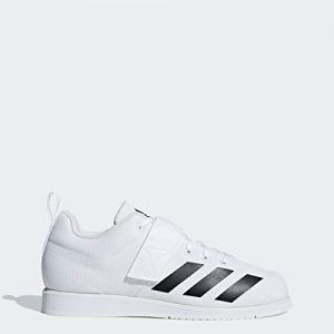 adidas Men's Powerlift 4 Weightlifting Shoe, White/Black/White