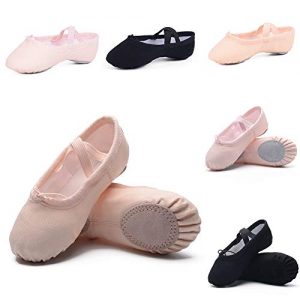 Ruqiji Ballet Shoes for Girls/Toddlers/Kids/Women, Canvas Ballet Shoes/Ballet