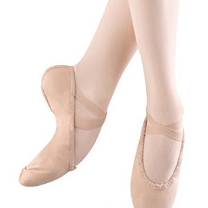 Bloch Girls Pump Split Sole Canvas Ballet Shoe/Slipper, Pink