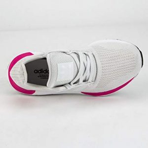 adidas Originals Unisex-Kid's Swift Running Shoe, Crystal White/Crystal White/Black