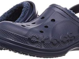 Crocs Kids' Baya Lined Clog, Navy/Navy