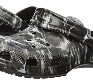 Crocs Unisex Classic Mossy Oak Elements Clog, Black, 5 M US Big Kid