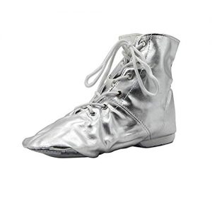 PU Women's Jazz Dance Boots Silver